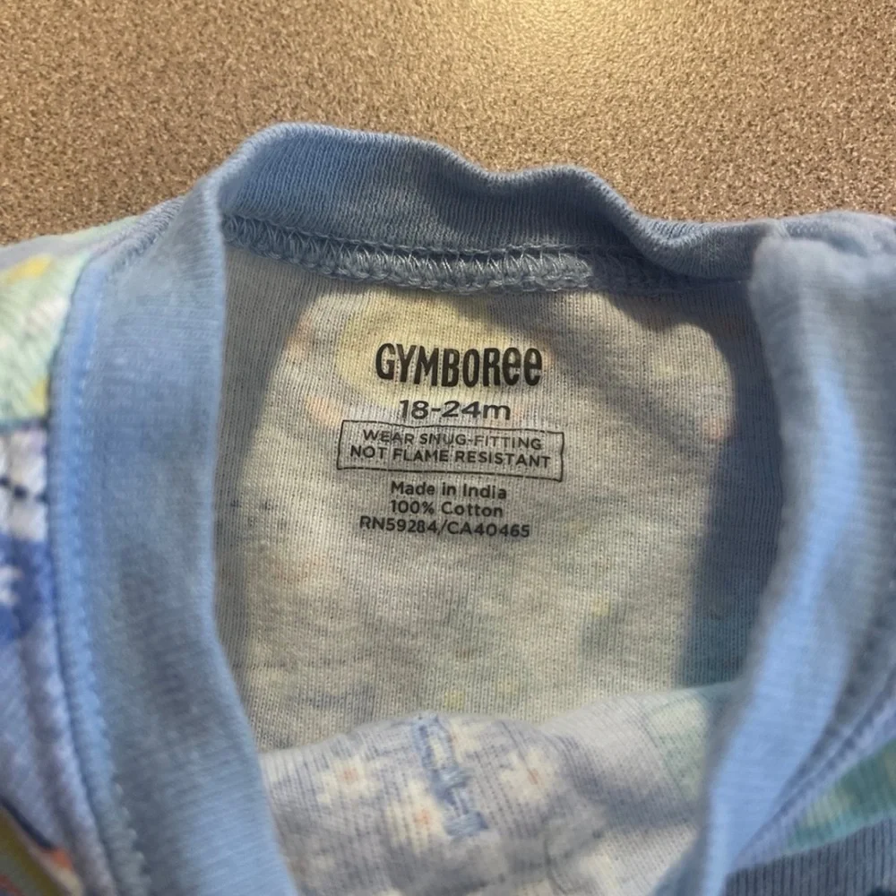 2 sets Children's Place and Gymboree Blue and White Bunny Pajama Set 18-24 month